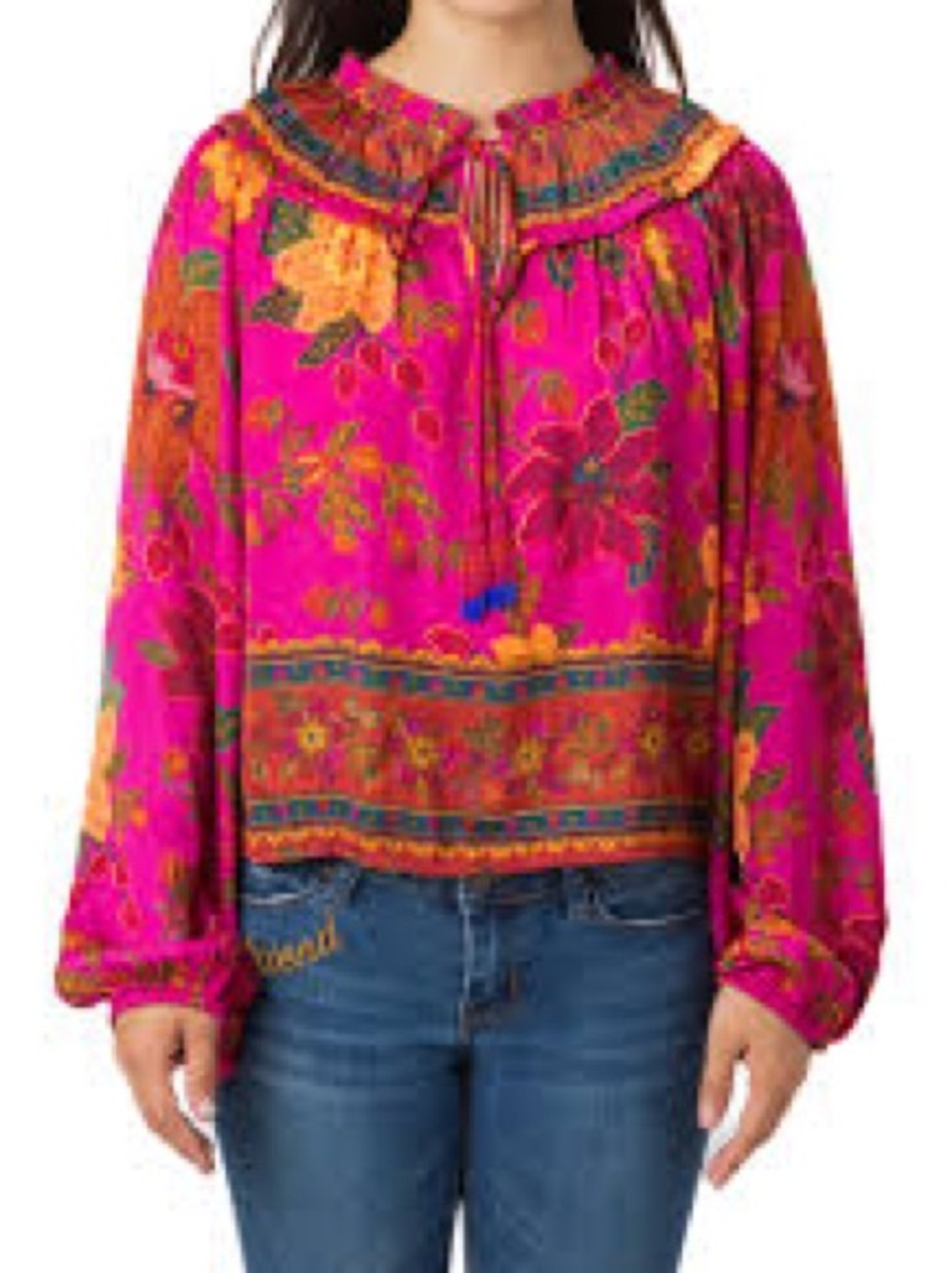 Rachel Zoe Vibrant Floral Boho Tunic